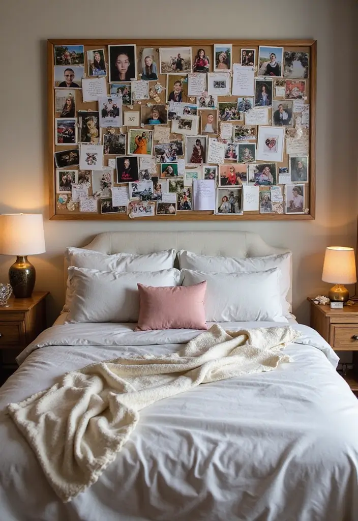 30+ Shared Bedroom Ideas for Boys and Girls That Actually Work - 20. Shared Memory Board