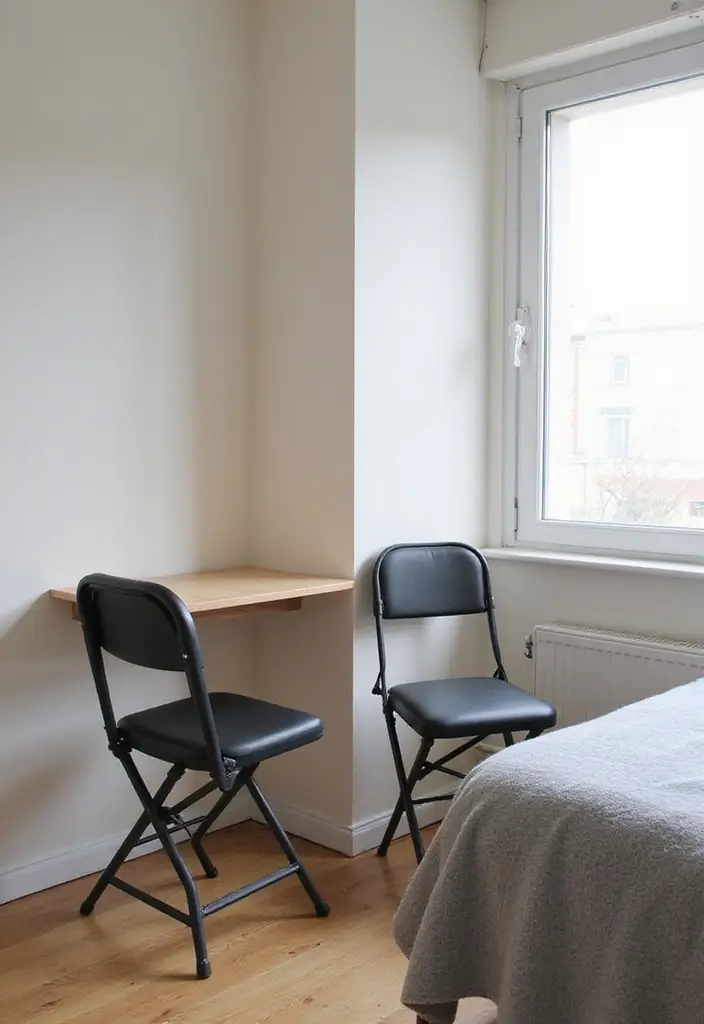 30+ Shared Bedroom Ideas for Boys and Girls That Actually Work - 26. Foldable Furniture