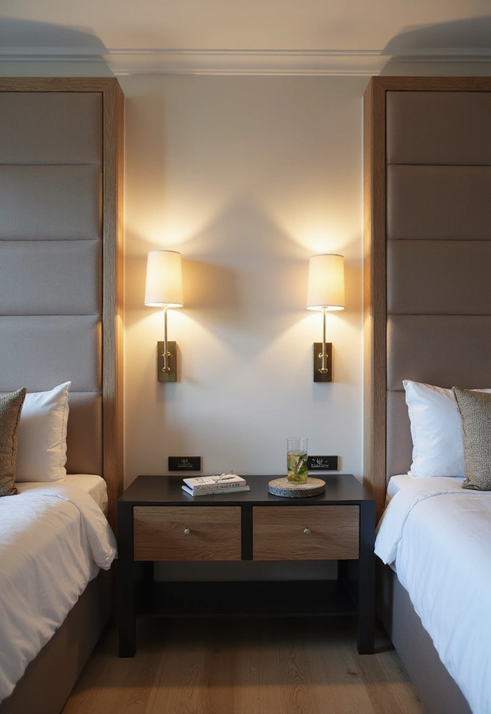 30+ Shared Bedroom Ideas for Boys and Girls That Actually Work - 27. Wall-Mounted Lighting