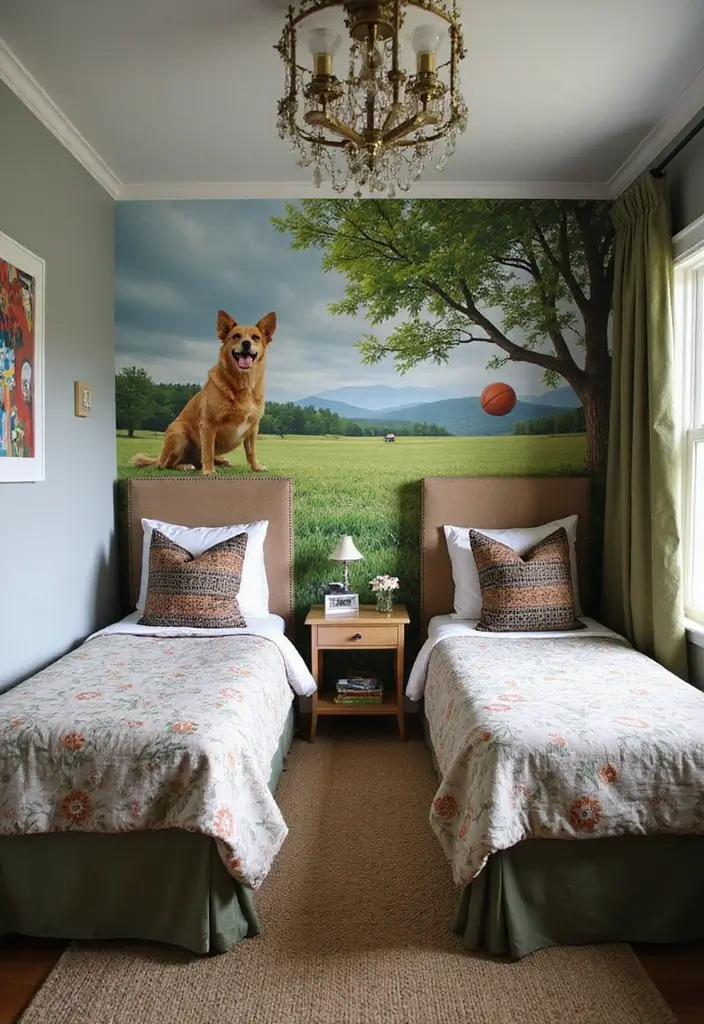 30+ Shared Bedroom Ideas for Boys and Girls That Actually Work - 4. Themed Zones