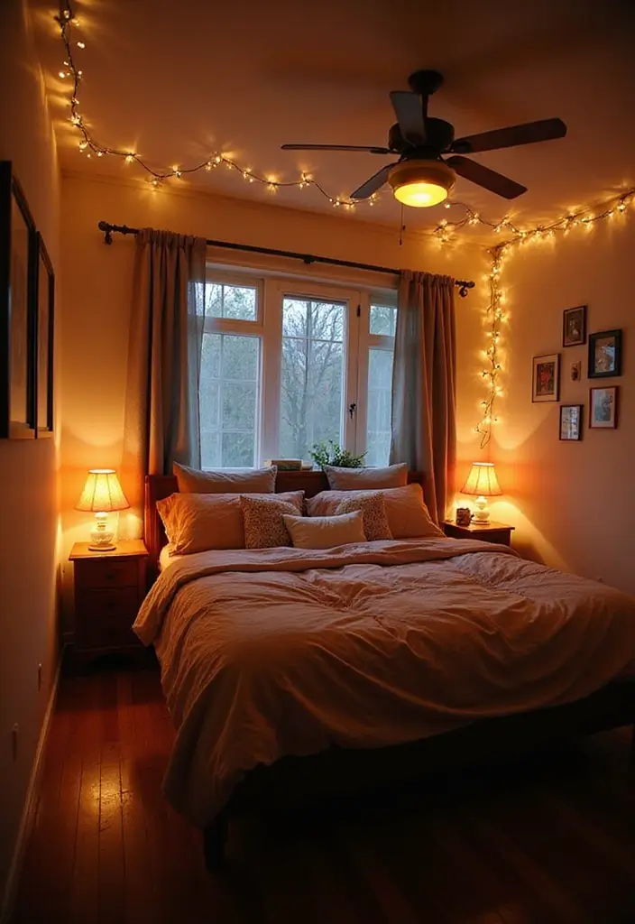 30+ Shared Bedroom Ideas for Boys and Girls That Actually Work - 5. Layered Lighting