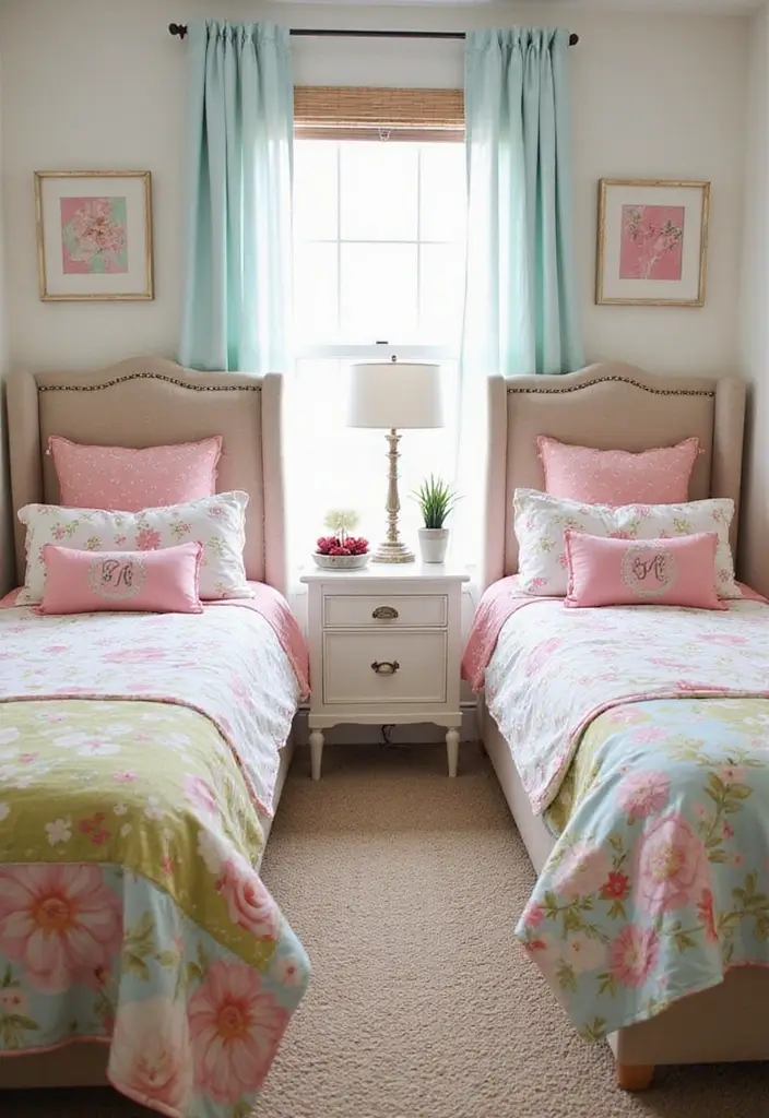 30+ Shared Bedroom Ideas for Boys and Girls That Actually Work - 8. Personalized Bedding