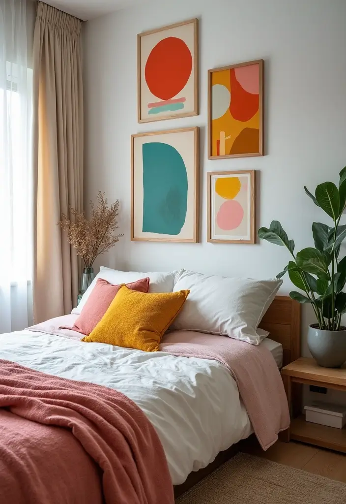 30+ Sims 4 Bedroom Ideas to Inspire Your Next Build 17 30+ Sims 4 Bedroom Ideas to Inspire Your Next Build - 17. Creative Wall Art Displays
