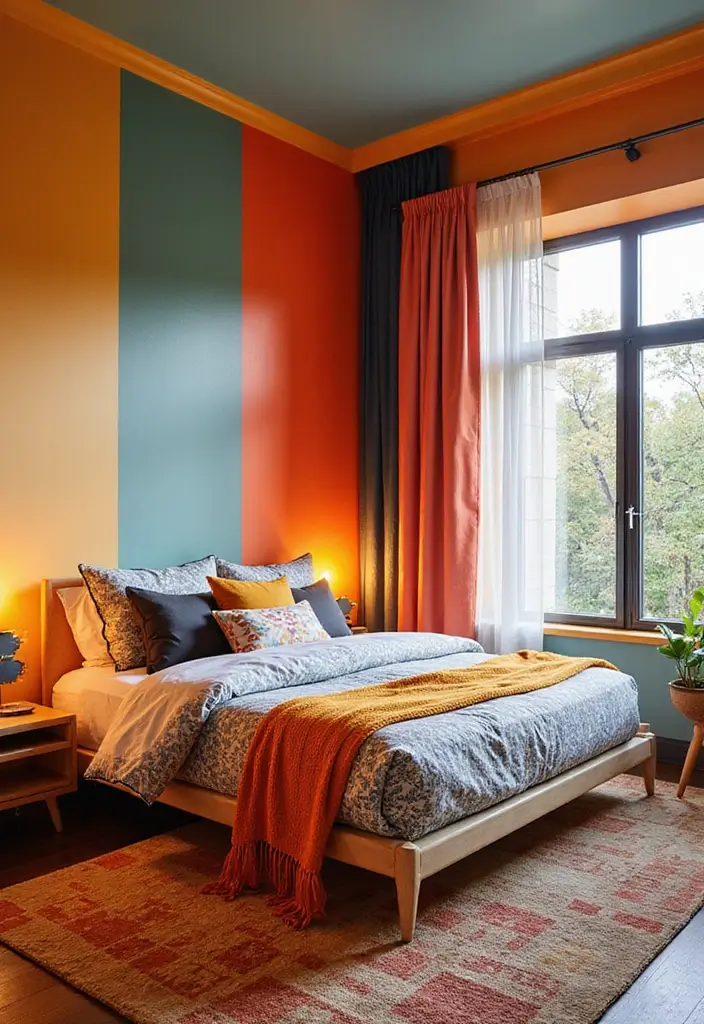 30+ Sims 4 Bedroom Ideas to Inspire Your Next Build 24 30+ Sims 4 Bedroom Ideas to Inspire Your Next Build - 24. Bright and Bold Color Blocks