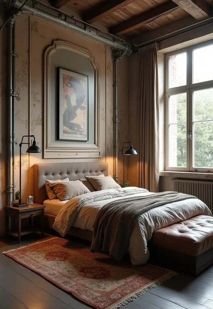 30+ Sims 4 Bedroom Ideas to Inspire Your Next Build 30 30+ Sims 4 Bedroom Ideas to Inspire Your Next Build - 30. Vintage Industrial Fusion