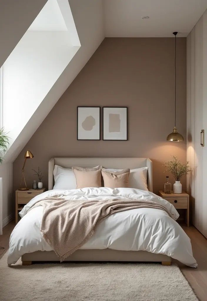 30+ Slanted Ceiling Bedroom Ideas That Maximize Space 26 30+ Slanted Ceiling Bedroom Ideas That Maximize Space - 27. Chic Room Dividers