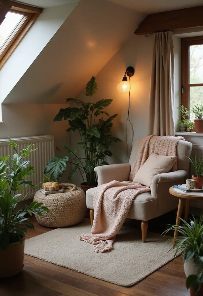 30+ Slanted Ceiling Bedroom Ideas That Maximize Space 7 30+ Slanted Ceiling Bedroom Ideas That Maximize Space - 7. Cozy Reading Corner