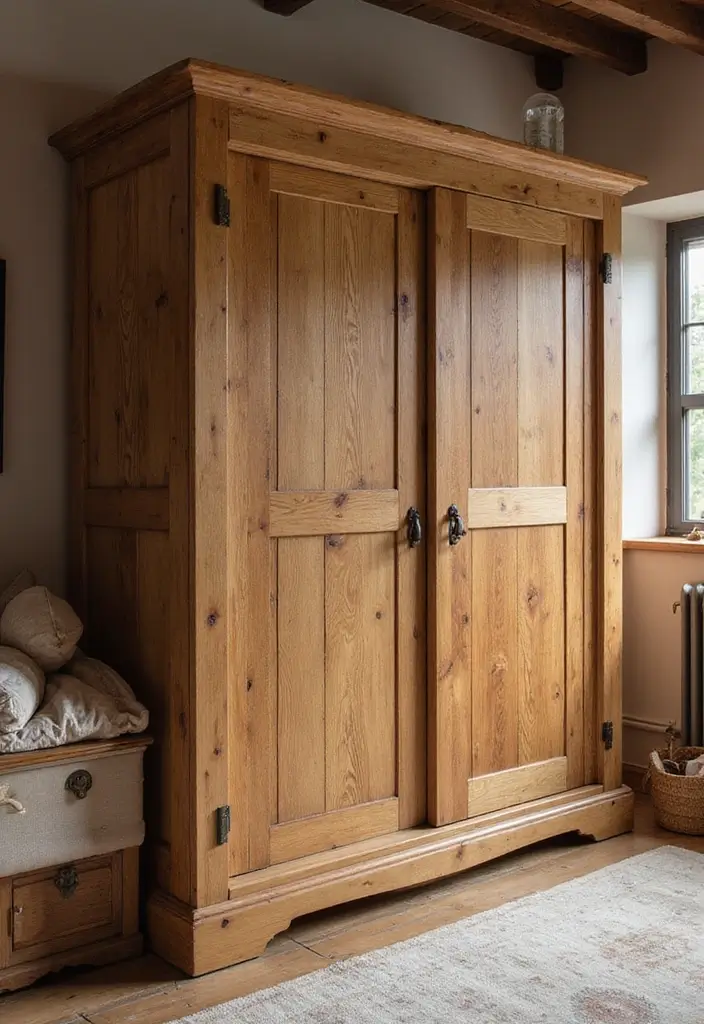 30+ Sliding Wardrobe Bedroom Design Ideas for Small Spaces 2 30+ Sliding Wardrobe Bedroom Design Ideas for Small Spaces - 2. Rustic Wooden Sliding Wardrobe