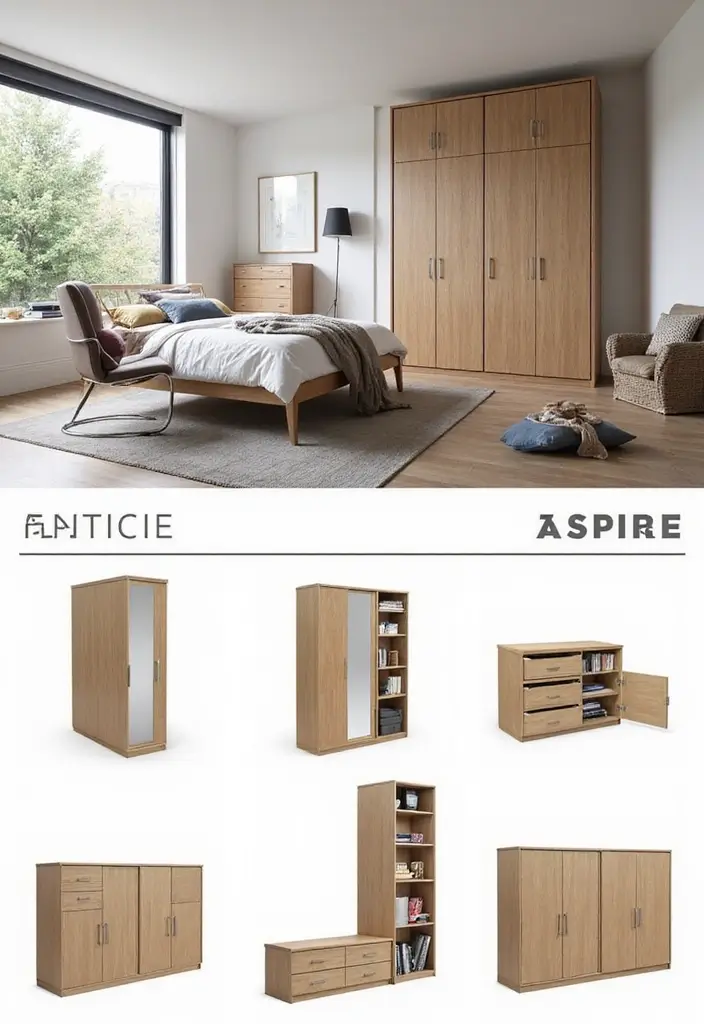 30+ Sliding Wardrobe Bedroom Design Ideas for Small Spaces 23 30+ Sliding Wardrobe Bedroom Design Ideas for Small Spaces - 23. Customizable Modular Sliding Wardrobe
