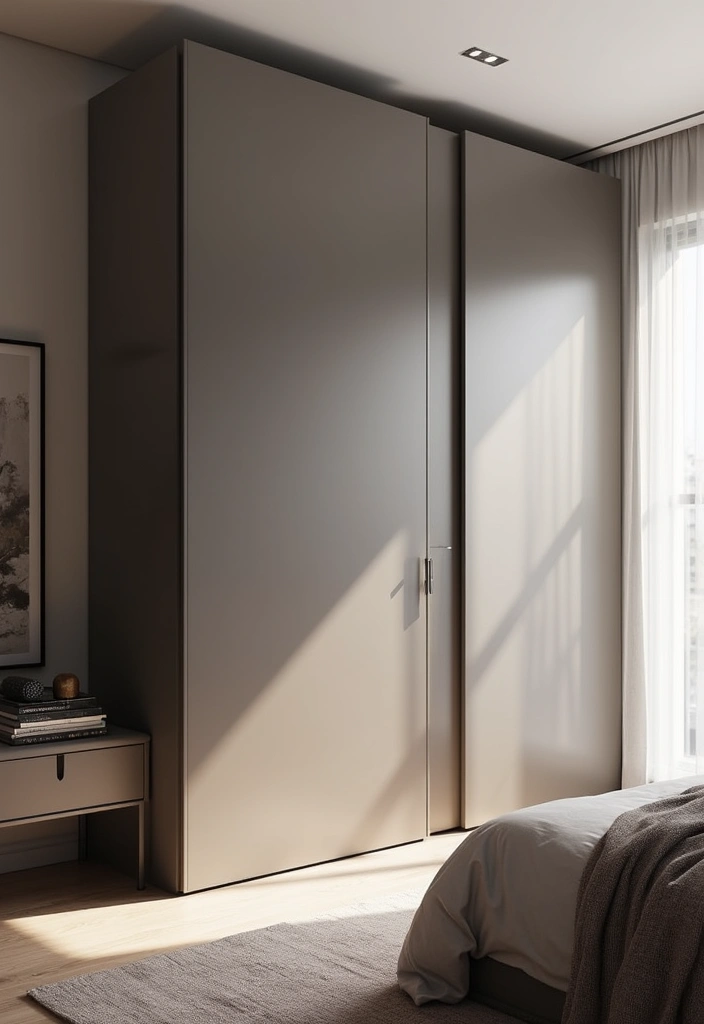 30+ Sliding Wardrobe Bedroom Design Ideas for Small Spaces 24 30+ Sliding Wardrobe Bedroom Design Ideas for Small Spaces - 24. Smart Technology Sliding Wardrobe