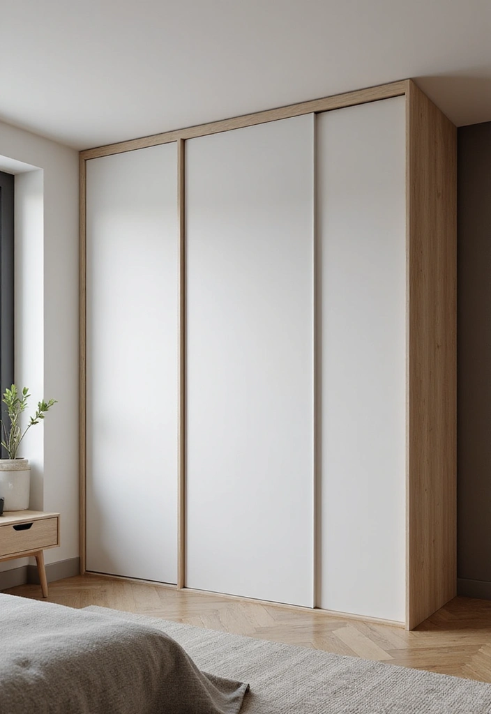 30+ Sliding Wardrobe Bedroom Design Ideas for Small Spaces 26 30+ Sliding Wardrobe Bedroom Design Ideas for Small Spaces - 26. Foldable Sliding Wardrobe