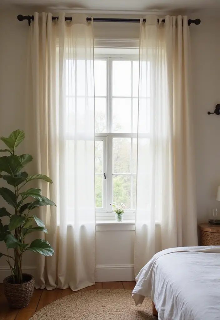 30+ Small Bedroom Ideas That Work Even in Tiny Spaces 11 30+ Small Bedroom Ideas That Work Even in Tiny Spaces - 11. Window Treatments
