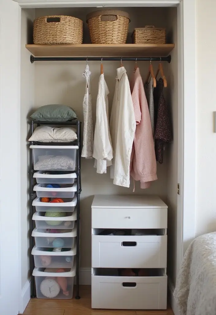 30+ Small Bedroom Ideas That Work Even in Tiny Spaces 14 30+ Small Bedroom Ideas That Work Even in Tiny Spaces - 14. Smart Closet Solutions