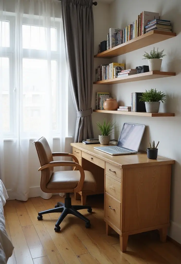 30+ Small Bedroom Ideas That Work Even in Tiny Spaces 18 30+ Small Bedroom Ideas That Work Even in Tiny Spaces - 18. Compact Desks