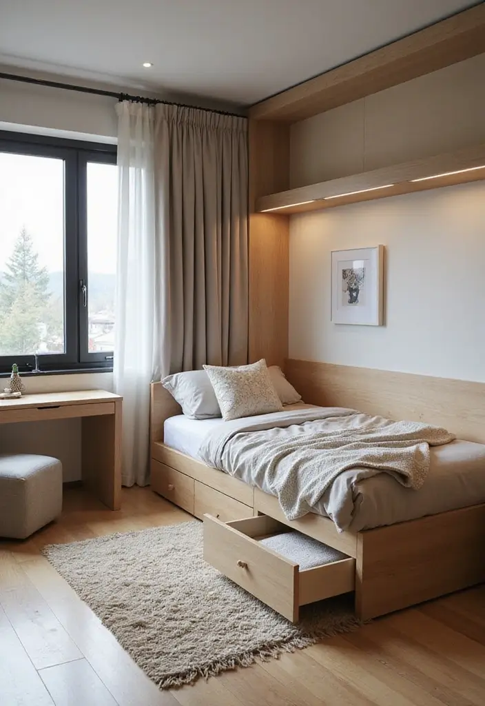 30+ Small Bedroom Ideas That Work Even in Tiny Spaces 2 30+ Small Bedroom Ideas That Work Even in Tiny Spaces - 2. Multifunctional Furniture