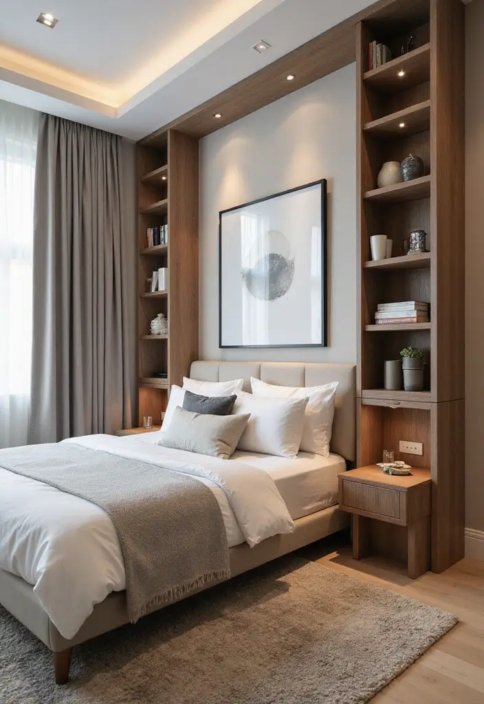 30+ Small Bedroom Ideas That Work Even in Tiny Spaces 21 30+ Small Bedroom Ideas That Work Even in Tiny Spaces - 21. Innovative Room Dividers