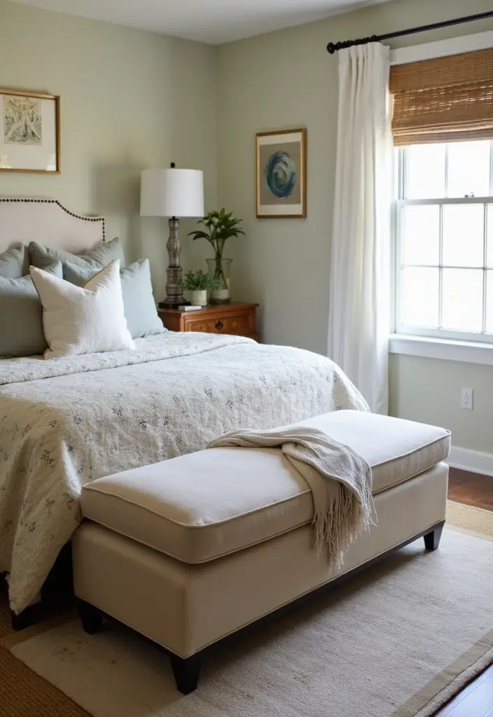 30+ Small Bedroom Ideas That Work Even in Tiny Spaces 26 30+ Small Bedroom Ideas That Work Even in Tiny Spaces - 26. Innovative Storage Ottomans