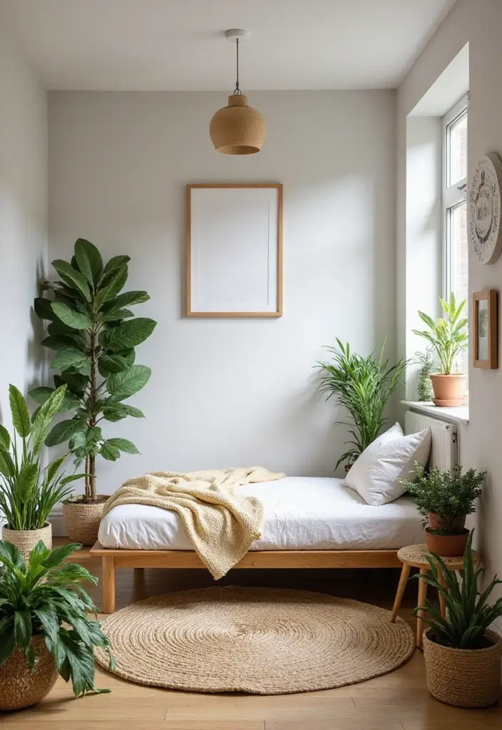 30+ Small Bedroom Ideas That Work Even in Tiny Spaces 29 30+ Small Bedroom Ideas That Work Even in Tiny Spaces - 29. Incorporate Nature