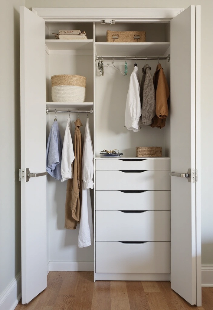30+ Small Modern Bedroom Ideas That Save Space in Style 14 30+ Small Modern Bedroom Ideas That Save Space in Style - 14. Utilize Closet Doors