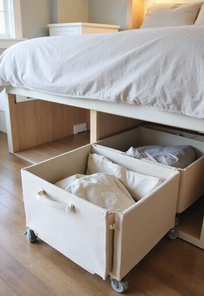 30+ Small Modern Bedroom Ideas That Save Space in Style 2 30+ Small Modern Bedroom Ideas That Save Space in Style - 2. Under-Bed Storage Solutions