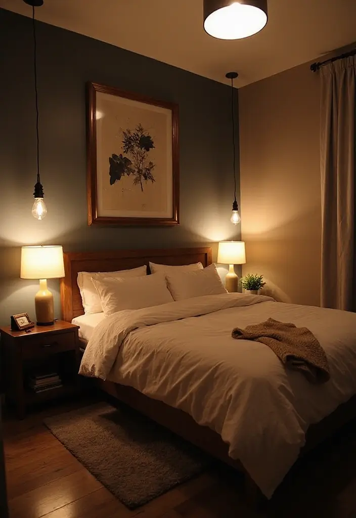 30+ Small Modern Bedroom Ideas That Save Space in Style 8 30+ Small Modern Bedroom Ideas That Save Space in Style - 8. Smart Lighting Solutions