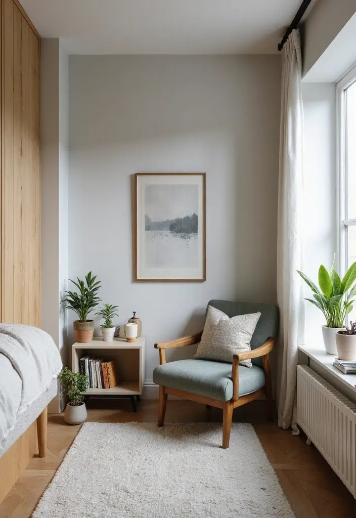 30+ Small Modern Bedroom Ideas That Save Space in Style 9 30+ Small Modern Bedroom Ideas That Save Space in Style - 9. Corner Nooks for Cozy Retreats