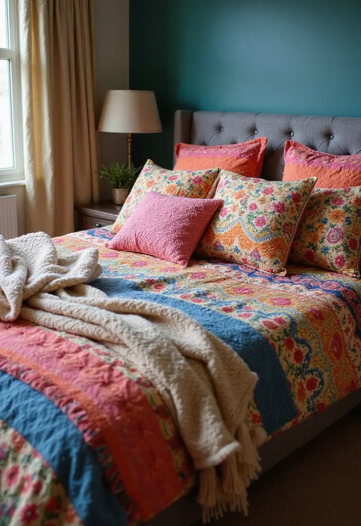 30+ Stylish Girl Bedroom Ideas You’ll Fall in Love With 3 30+ Stylish Girl Bedroom Ideas You’ll Fall in Love With - 3. Vibrant Bedding Choices
