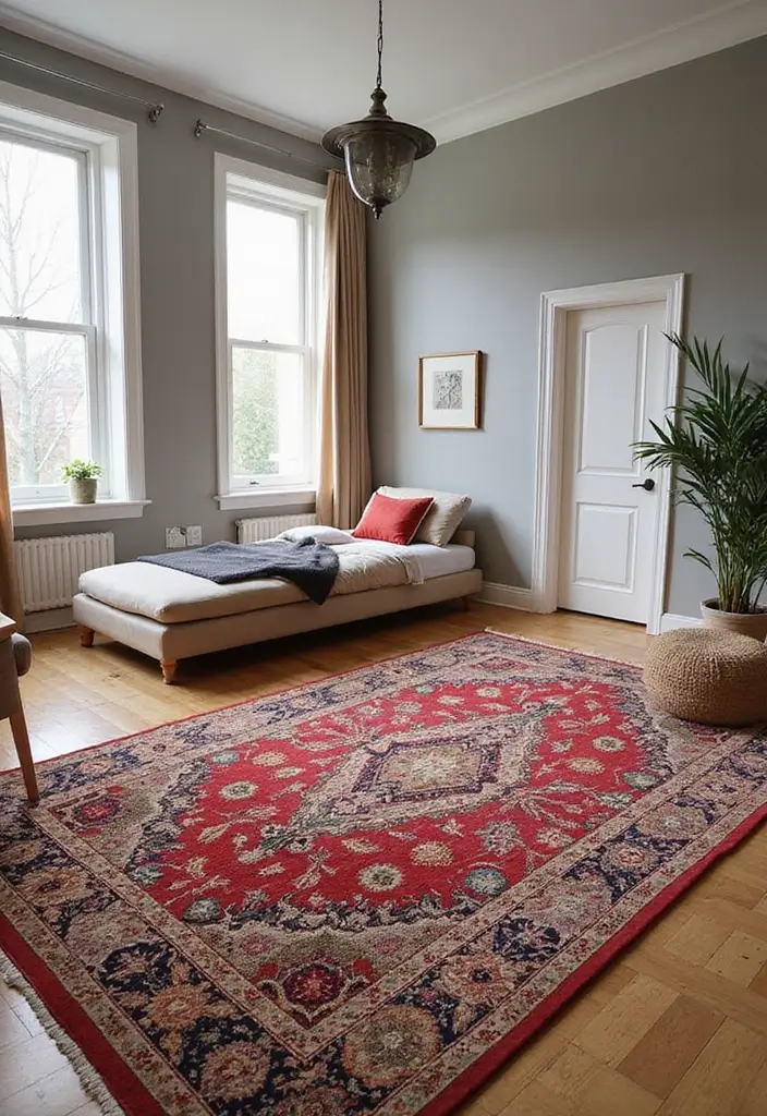 30+ Stylish Girl Bedroom Ideas You’ll Fall in Love With 7 30+ Stylish Girl Bedroom Ideas You’ll Fall in Love With - 7. Statement Rugs
