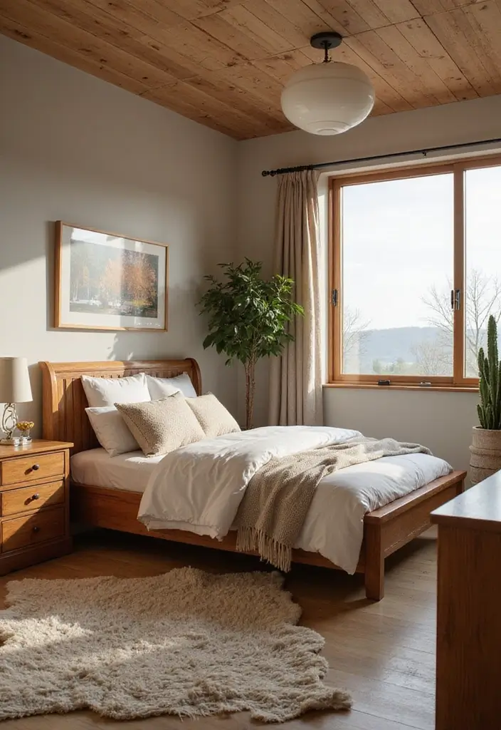 30+ Warm Brown Bedroom Ideas for a Relaxing Space 1 30+ Warm Brown Bedroom Ideas for a Relaxing Space - 1. Earthy Wooden Accents