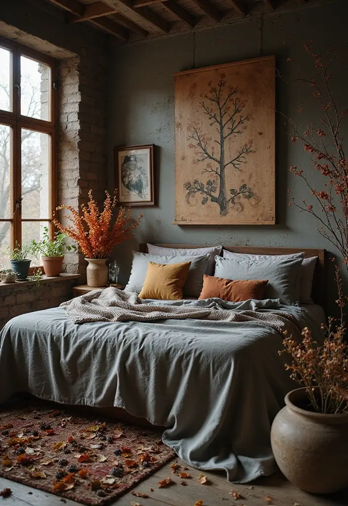 30+ Witchy Bedroom Ideas for a Magical Vibe 26 30+ Witchy Bedroom Ideas for a Magical Vibe - 26. Seasonal Decor