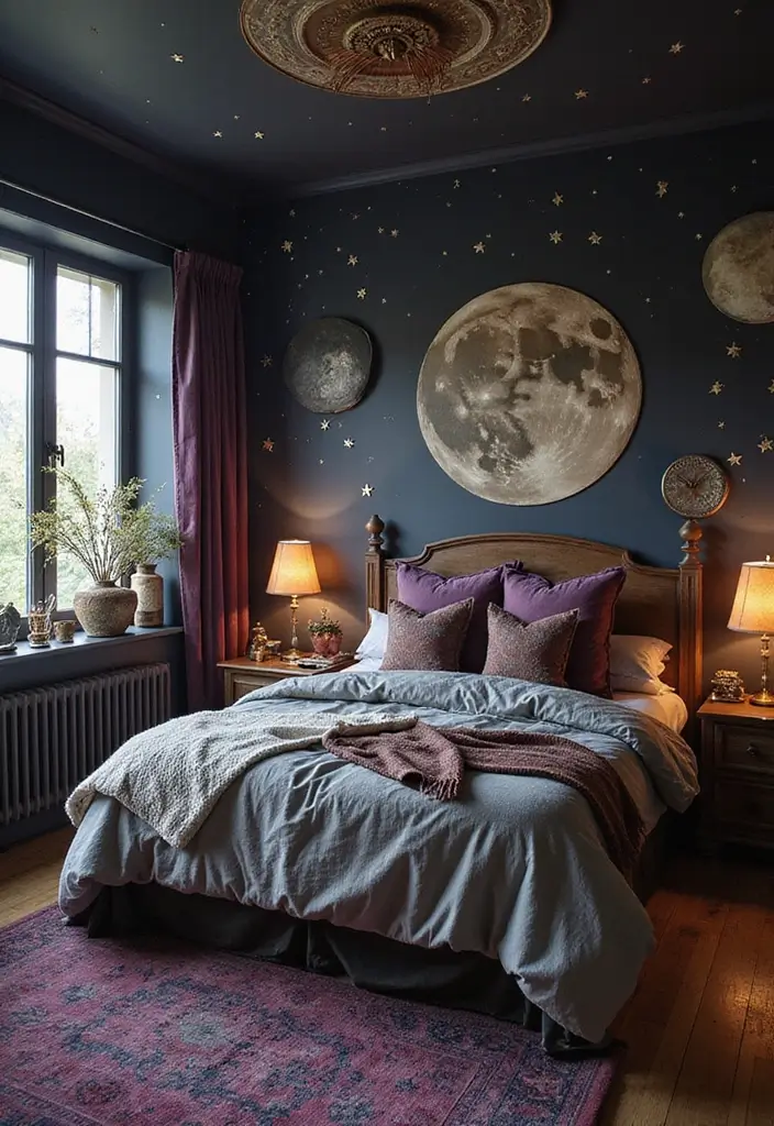 30+ Witchy Bedroom Ideas for a Magical Vibe 27 30+ Witchy Bedroom Ideas for a Magical Vibe - 27. Magical Themes