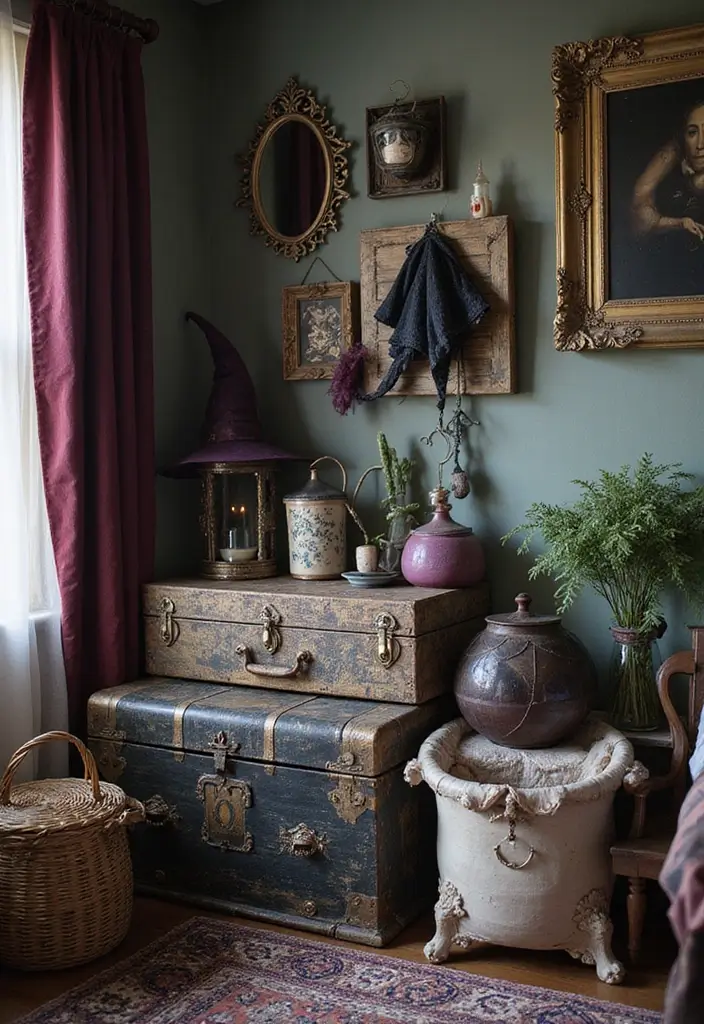 30+ Witchy Bedroom Ideas for a Magical Vibe 28 30+ Witchy Bedroom Ideas for a Magical Vibe - 28. Enchanted Storage Solutions
