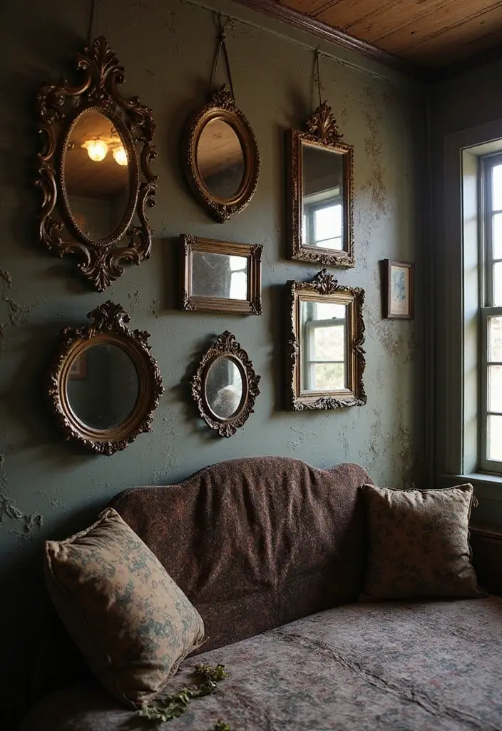 30+ Witchy Bedroom Ideas for a Magical Vibe 3 30+ Witchy Bedroom Ideas for a Magical Vibe - 3. Vintage Mirrors